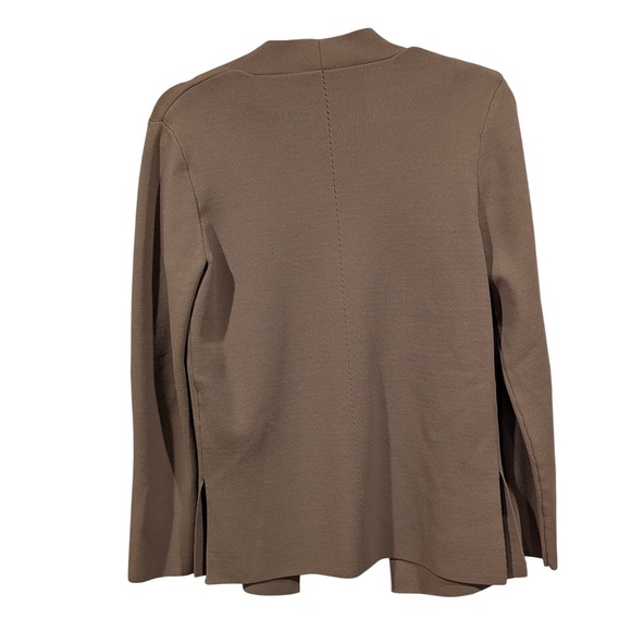 M.M.LaFleur Cardigan Taupe Knit Open Front Long Sleeve Women's M Luxury Office - Picture 6 of 8